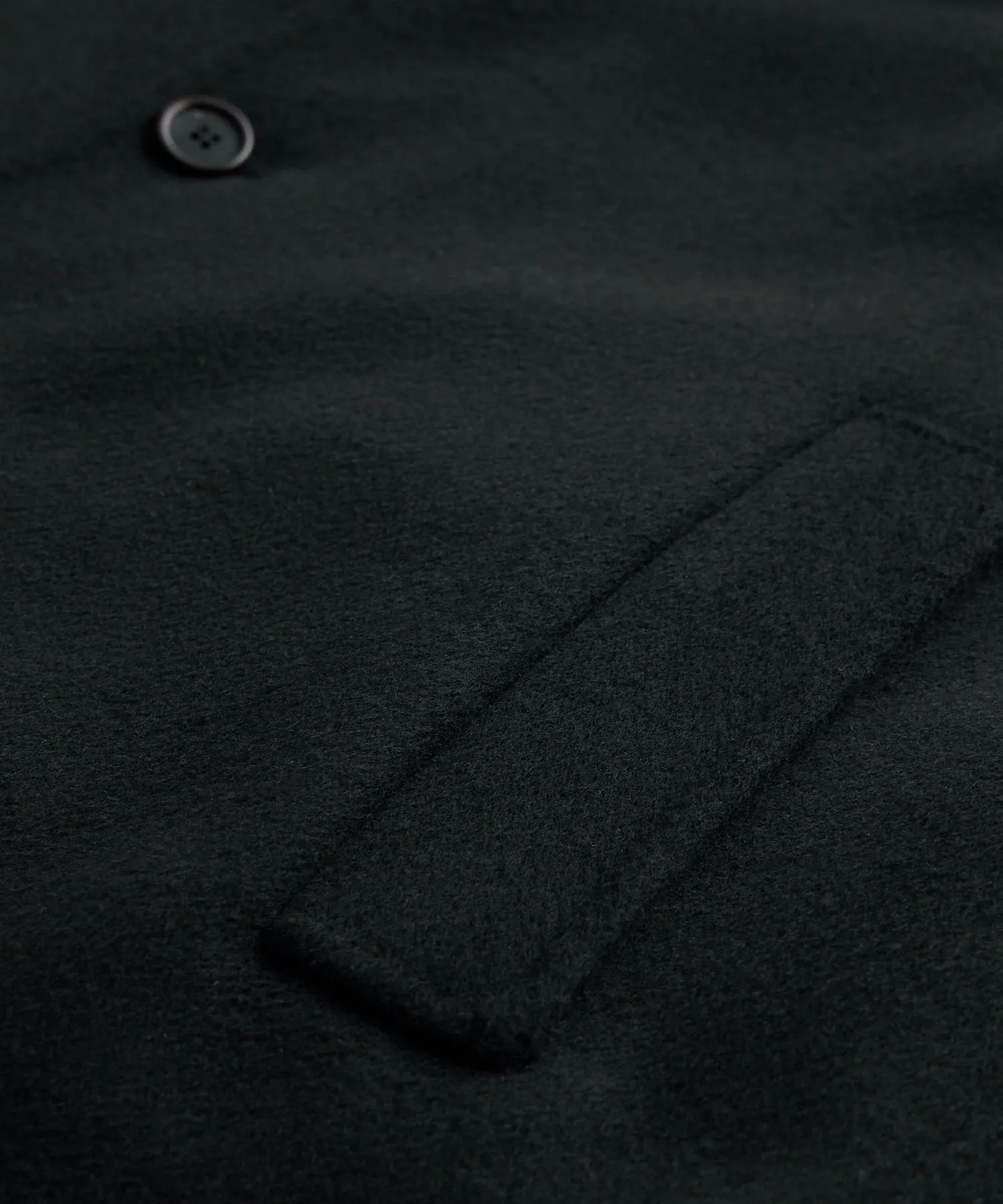 Italian Cashmere Topcoat in Black