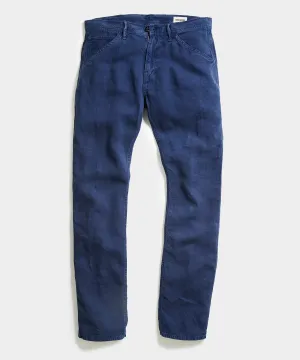 Italian Linen Carpenter Pant in Bluegrass