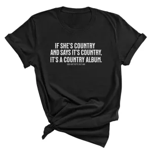 It's a Country Album Unisex Tee