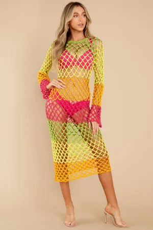 Iver Yellow Multi Dress