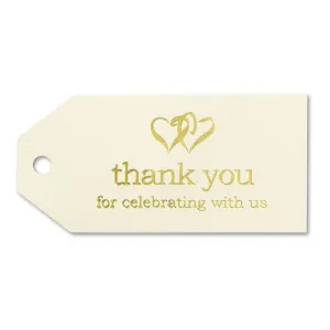 Ivory and Gold Favor Cards (Pack of 25)