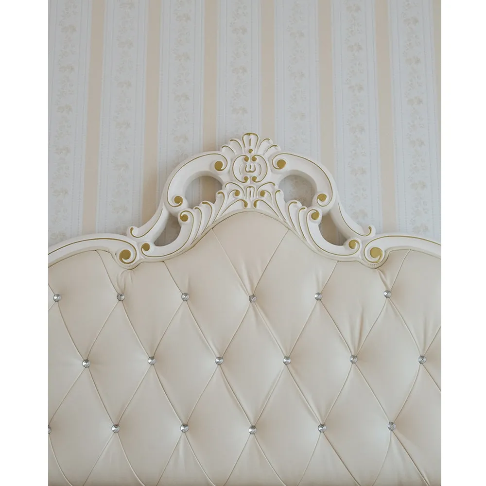 Ivory Headboard Printed Backdrop