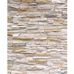 Ivory Stone Wall Backdrop