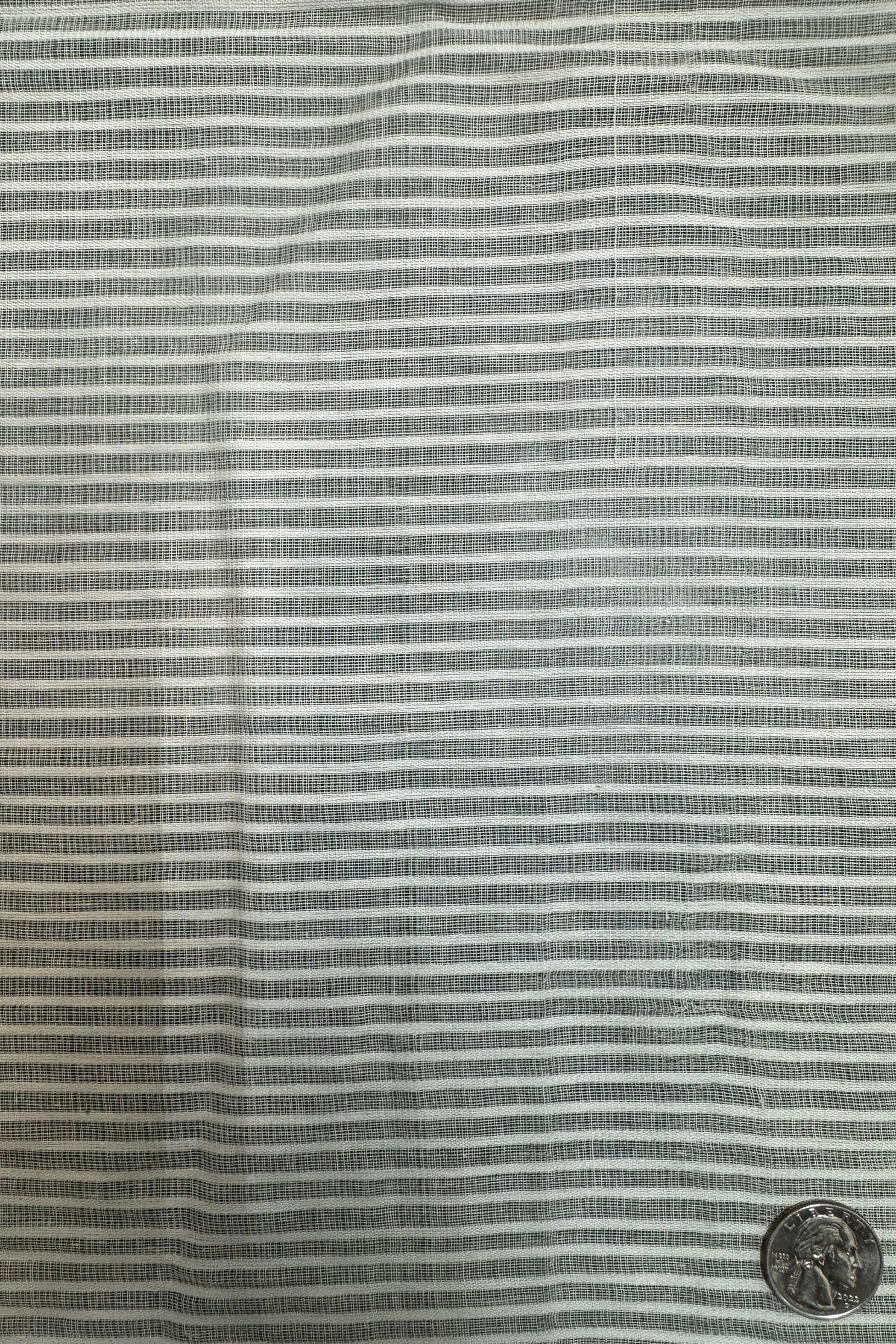 Ivory Stripe Patterned Cotton Novelty COT-068