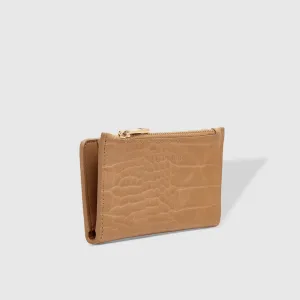 Ivy Croc Cardholder | Sand