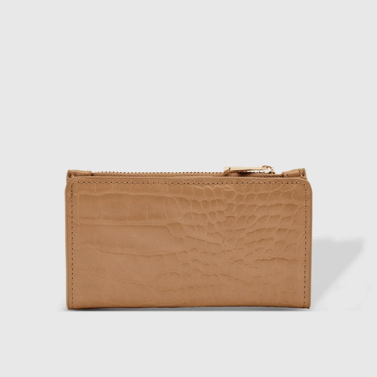 Ivy Croc Cardholder | Sand