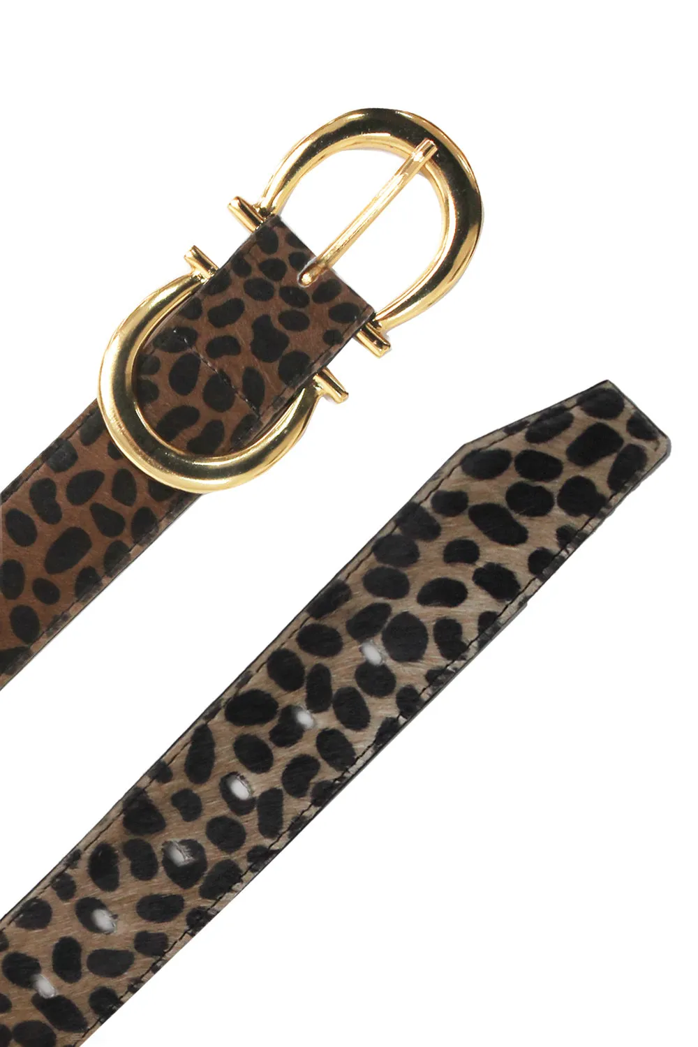 Ivy Double Buckle Belt  Giraffe