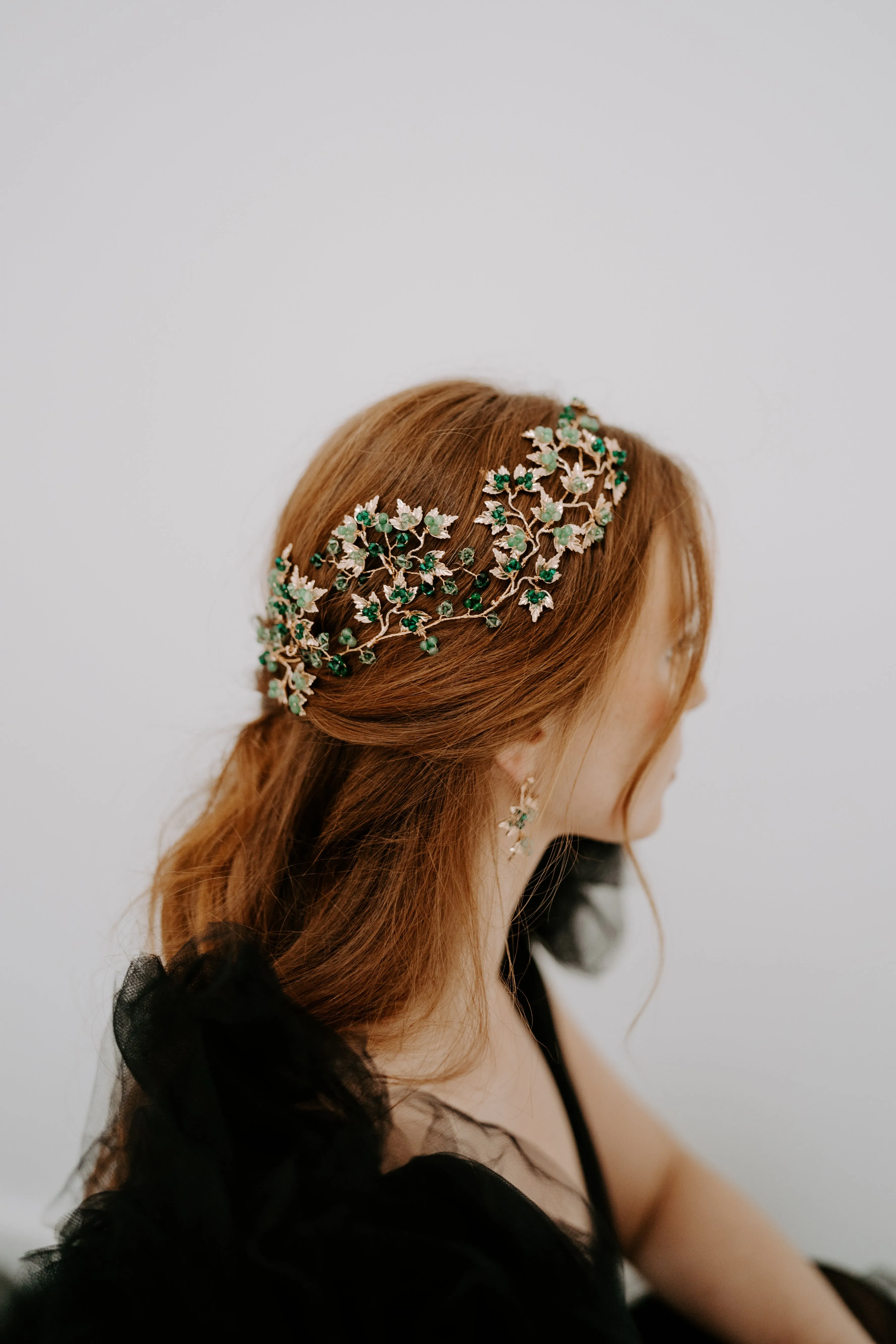 Ivy Emerald Hairpins