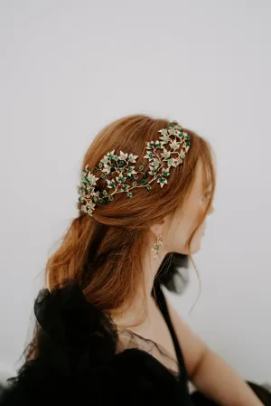 Ivy Emerald Hairpins