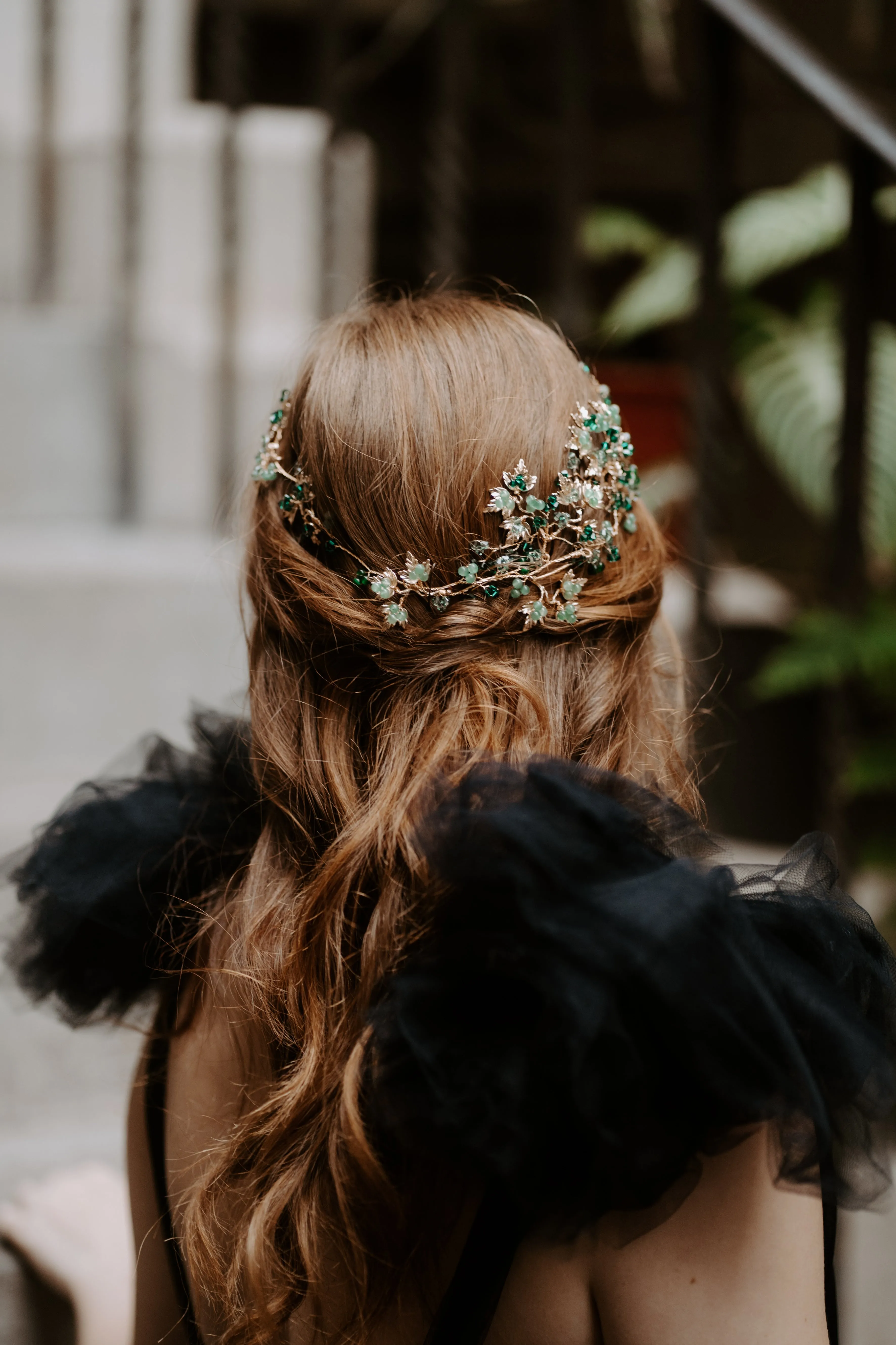 Ivy Emerald Hairpins