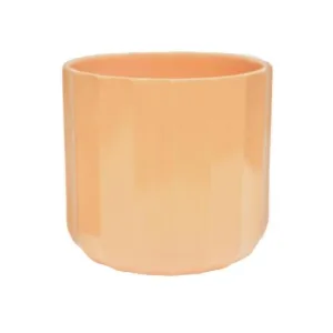 Ivyline 15cm Apricot Orange Geo Positano Pot