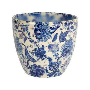 Ivyline 16cm Blue Vintage Monza Planter