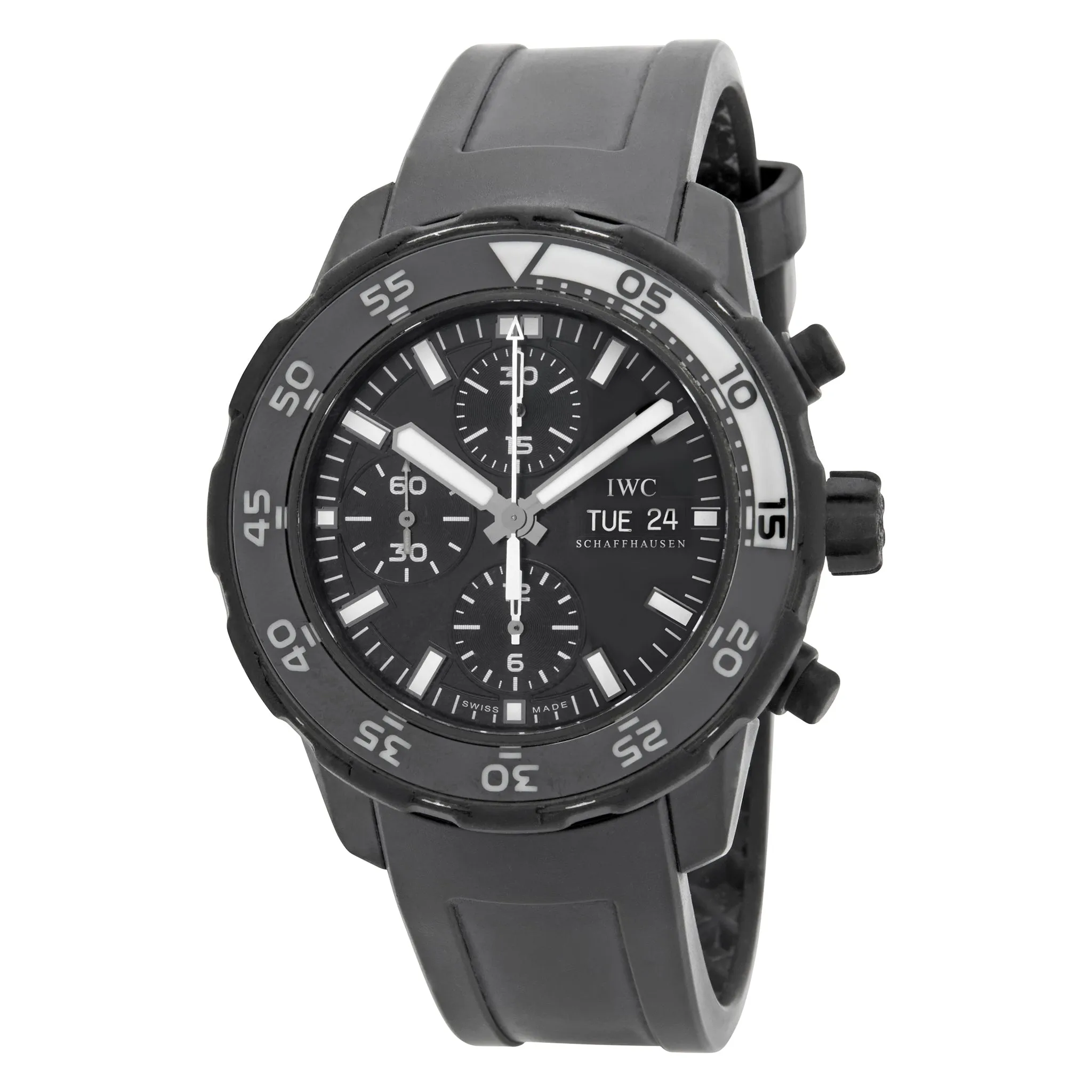 IWC Aquatimer Chronograph Galapagos Island IW376705 Black Dial Automatic Men's Watch