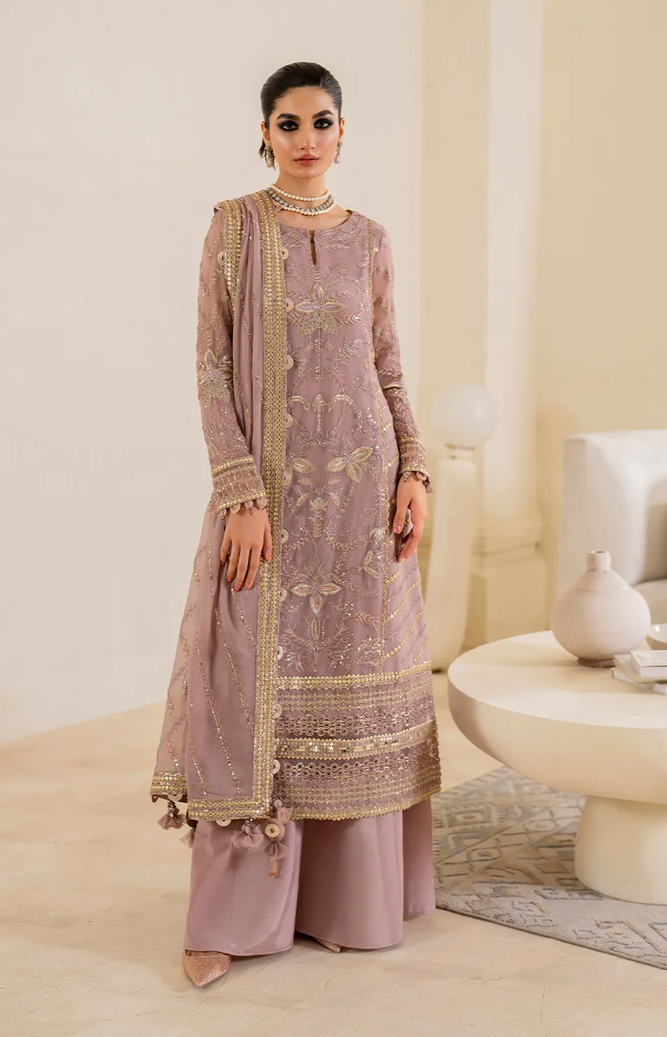 IZNiK Chinon Luxury Formals – CC-48 Embroidered Chiffon