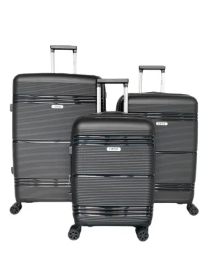 IZOD Legna Polycarbonate Hard shell Expandable Lightweight 360 Dual Spinning Wheels Combo Lock 28", 24", 20" 3 Piece Luggage Set