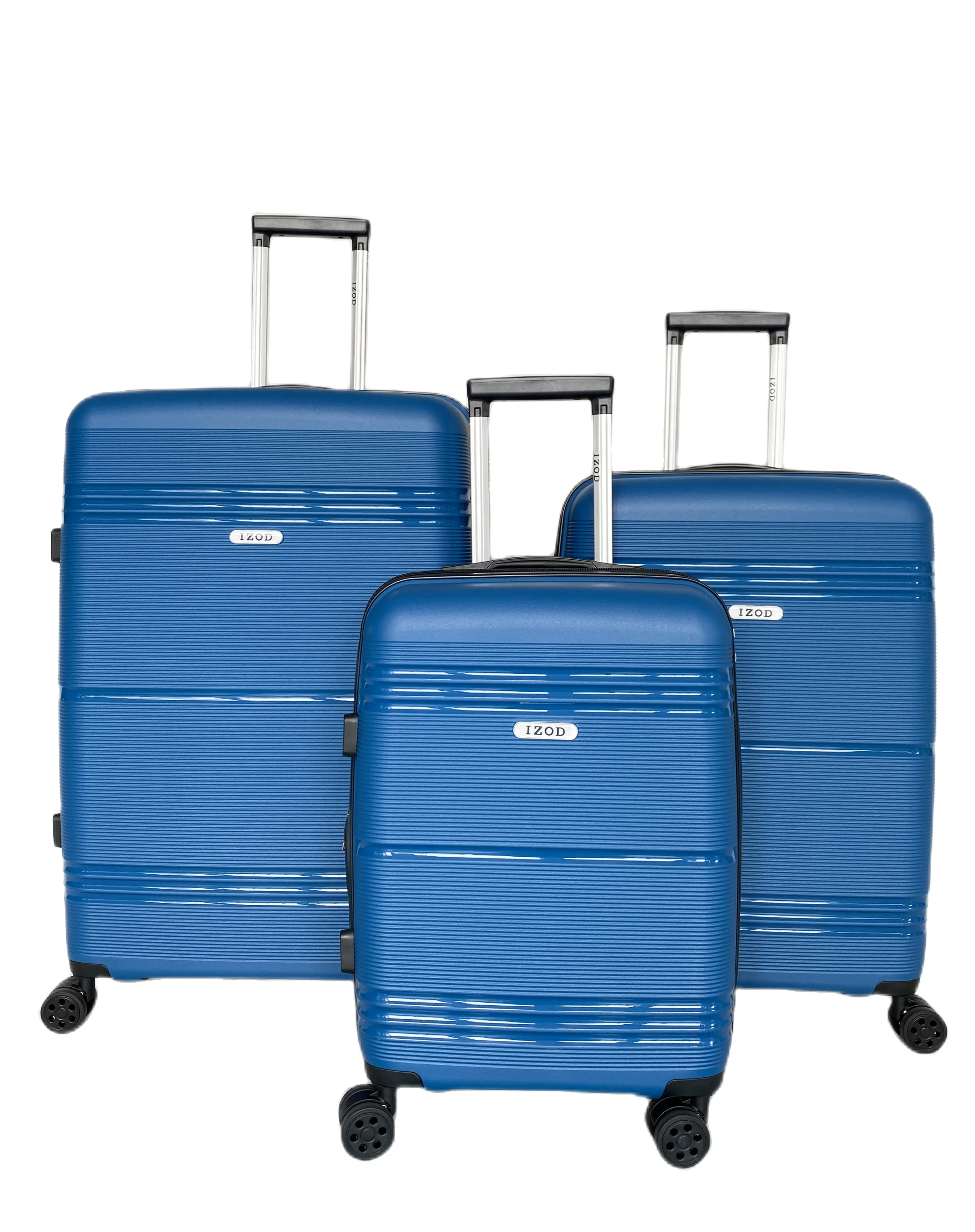 IZOD Legna Polycarbonate Hard shell Expandable Lightweight 360 Dual Spinning Wheels Combo Lock 28", 24", 20" 3 Piece Luggage Set