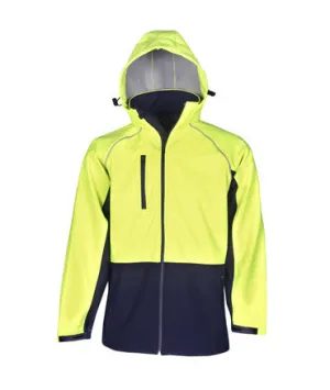 J96 Hooded Hi Vis Soft Shell Jacket