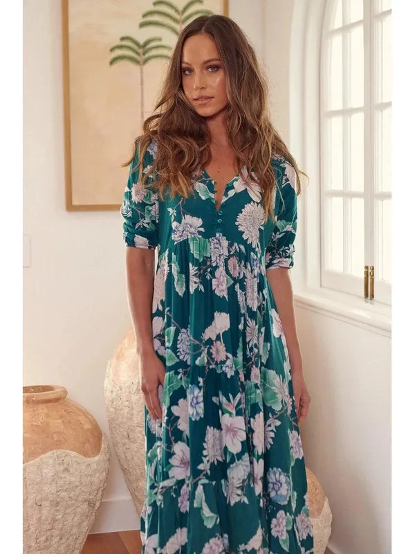 JAASE Araminta Print Eve Midi Dress