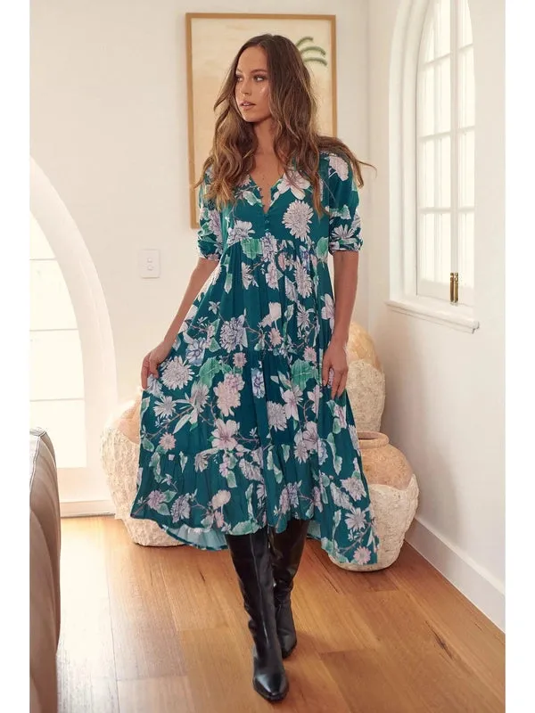 JAASE Araminta Print Eve Midi Dress