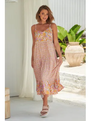 JAASE Forget Me Not Print Raine Maxi Dress