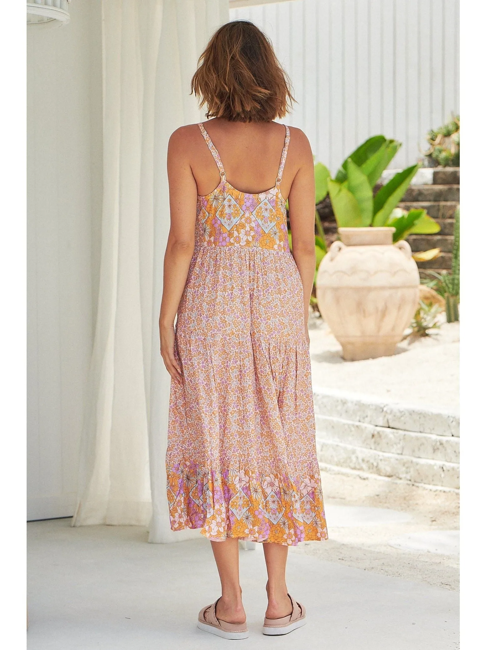 JAASE Forget Me Not Print Raine Maxi Dress