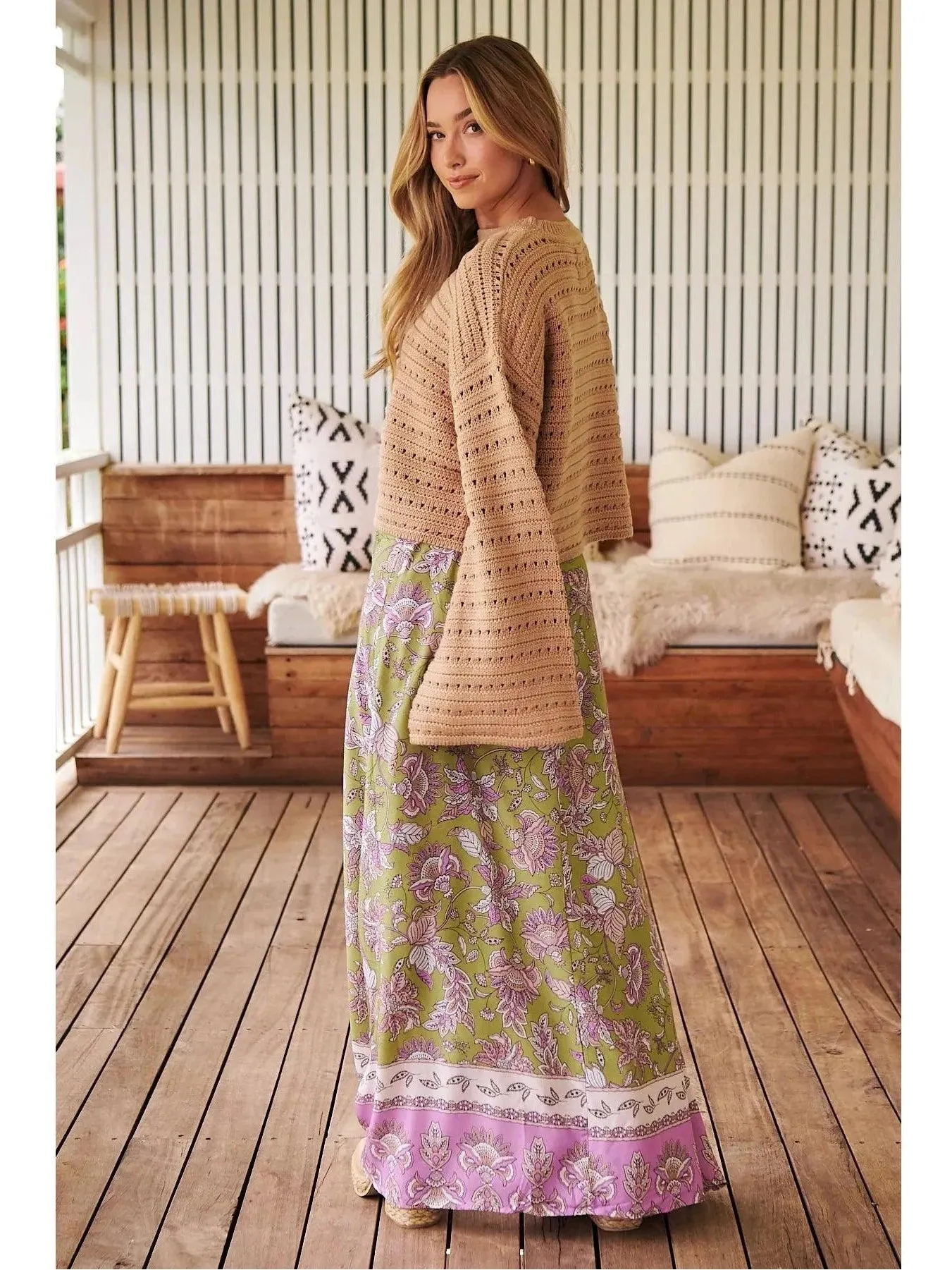 JAASE Kaffir Print Reeva Maxi Skirt