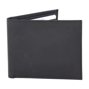 Jacaru Kangaroo Leather Coin Wallet - Black