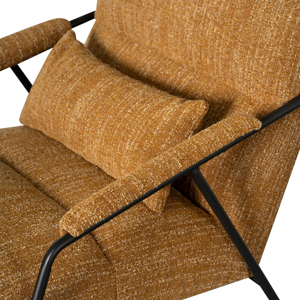 Jack Fabric Armchair - Ginger Brown