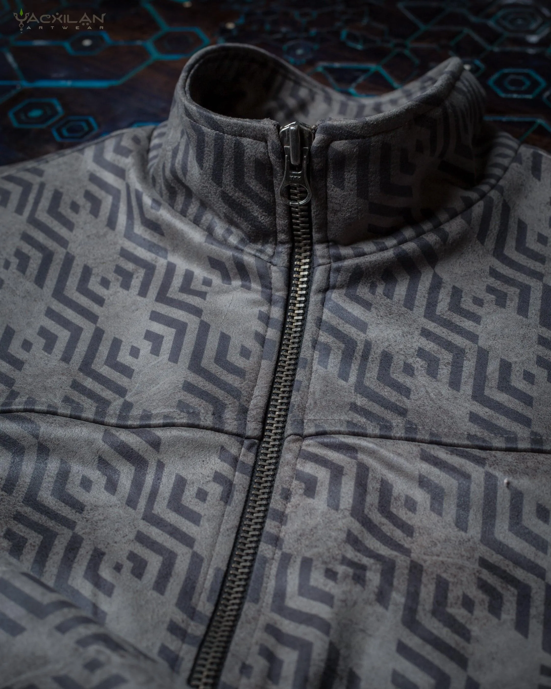 Jacket Men / Fake Leather Fit - Grey TROPELOPE