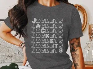 Jackets Shirt, Jackets School Shirt, Jackets Teacher Shirt Jackets School Spirit Shirt Jackets Mom Shirt Jackets Football Sports Graphic Tee