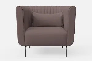 Jackson Armchair Rose Taupe Leather