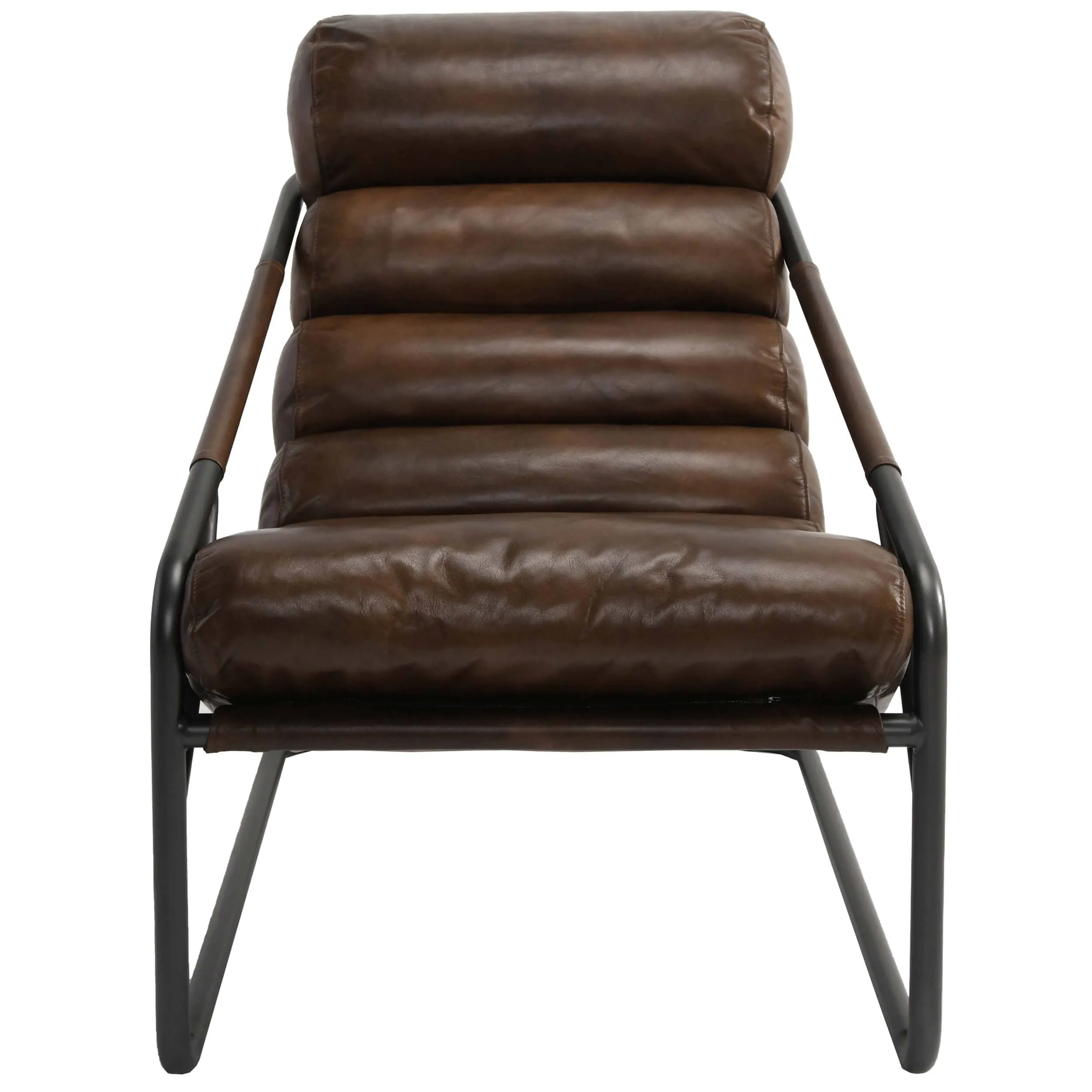 Jackson Leather Chair, Brown