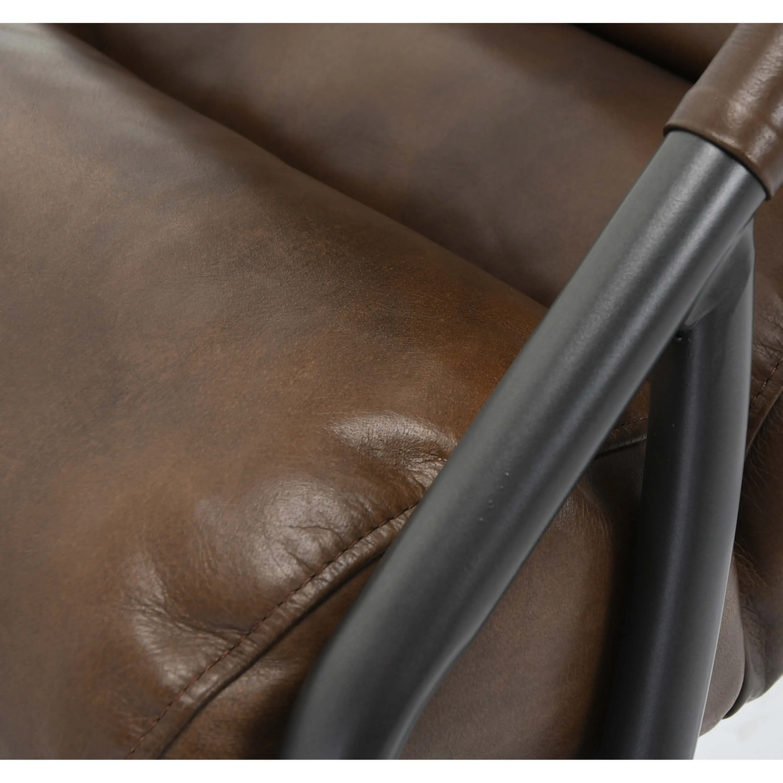 Jackson Leather Chair, Brown