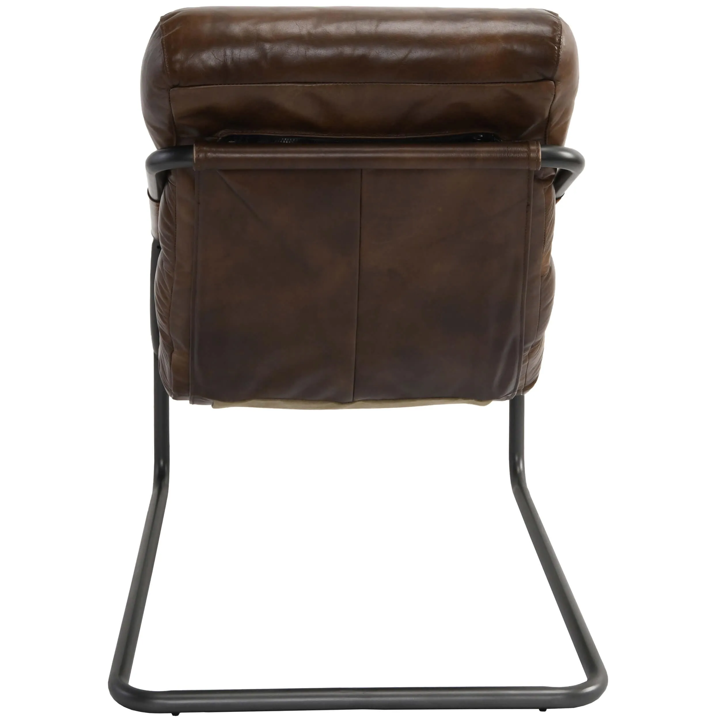 Jackson Leather Chair, Brown