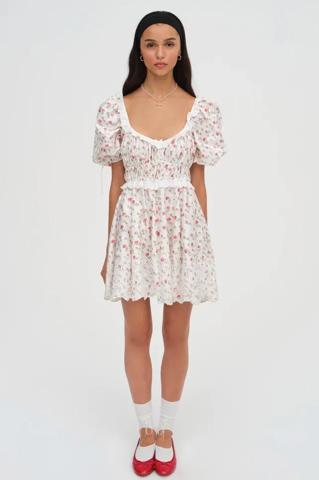 Jackson Mini Dress ~ White Floral