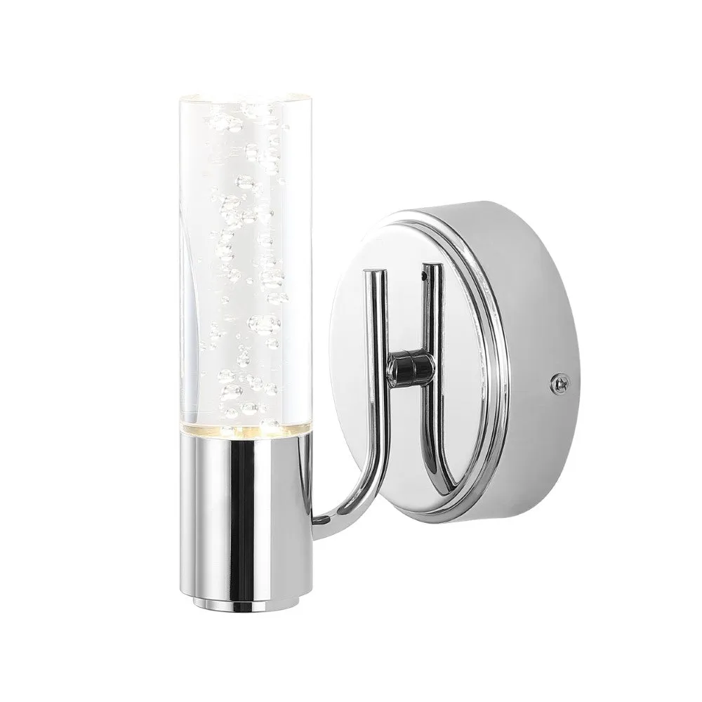 Jackson Minimalist Modern Bubble Acrylic/Iron Integrated LED Vanity Light