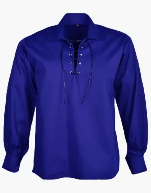 JACOBITE GHILLIE SHIRT IN ROYAL BLUE