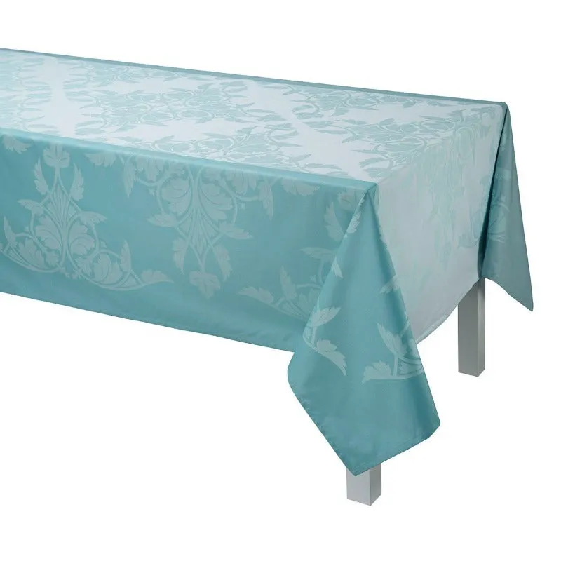 Jacquard mantel Syracuse Aqua