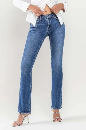 Jacqueline Low Rise Slim Bootcut Jeans