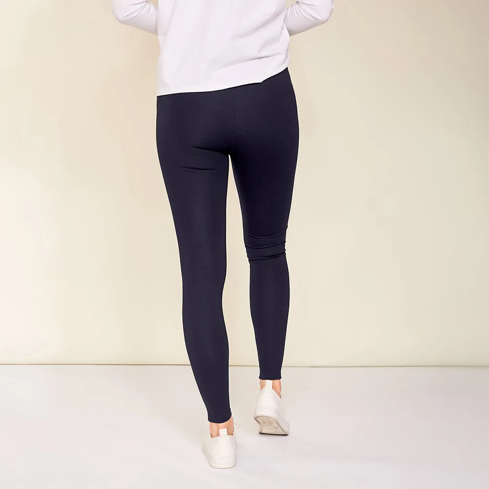 Jade Biker Spandex Leggings (Navy)