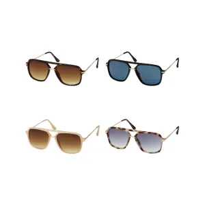 Jade Modern Square Aviator Sunglasses - Adult