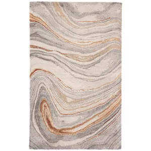 Jaipur Genesis Atha Abstract Copper Gray GES21 Rug