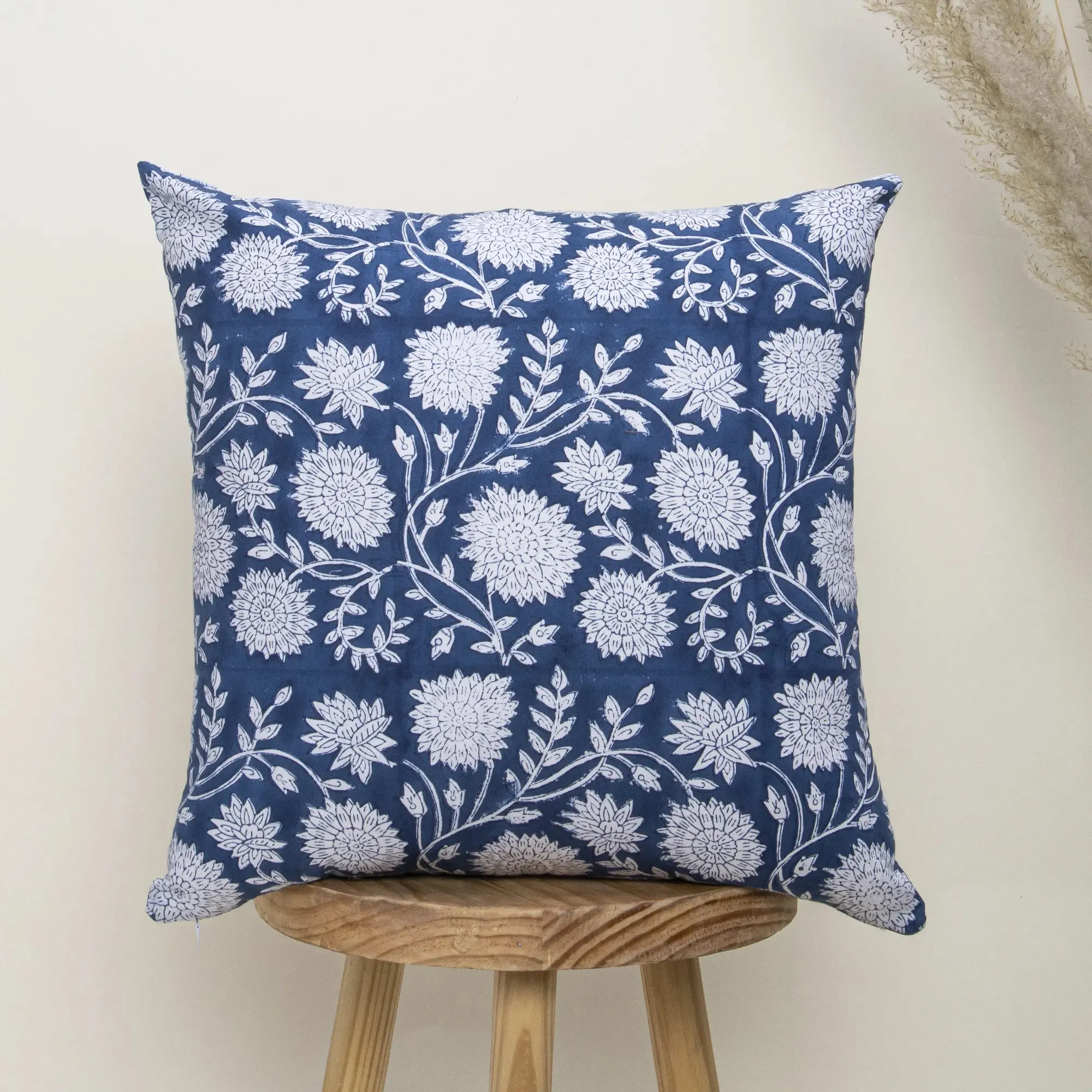 Jaipur Hand Block Print Reversible Cotton Couch Cushion Cover