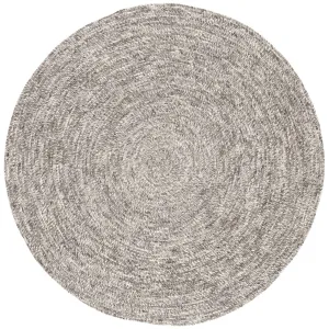 Jaipur Idriss Tenby Solid Gray White Round IDS02 Area Rug