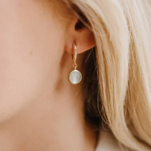 Jalan Mother of Pearl Hoop Earrings