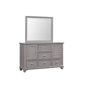 Jamestown - 2 Piece Dresser & Mirror - Gray