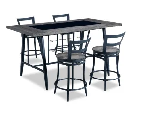 Jamie 5-Piece Counter-Height Dining Set