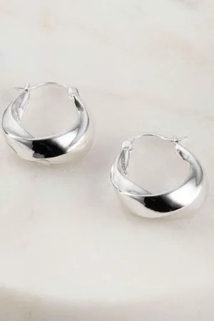 Jamie Hoop Earring | Silver