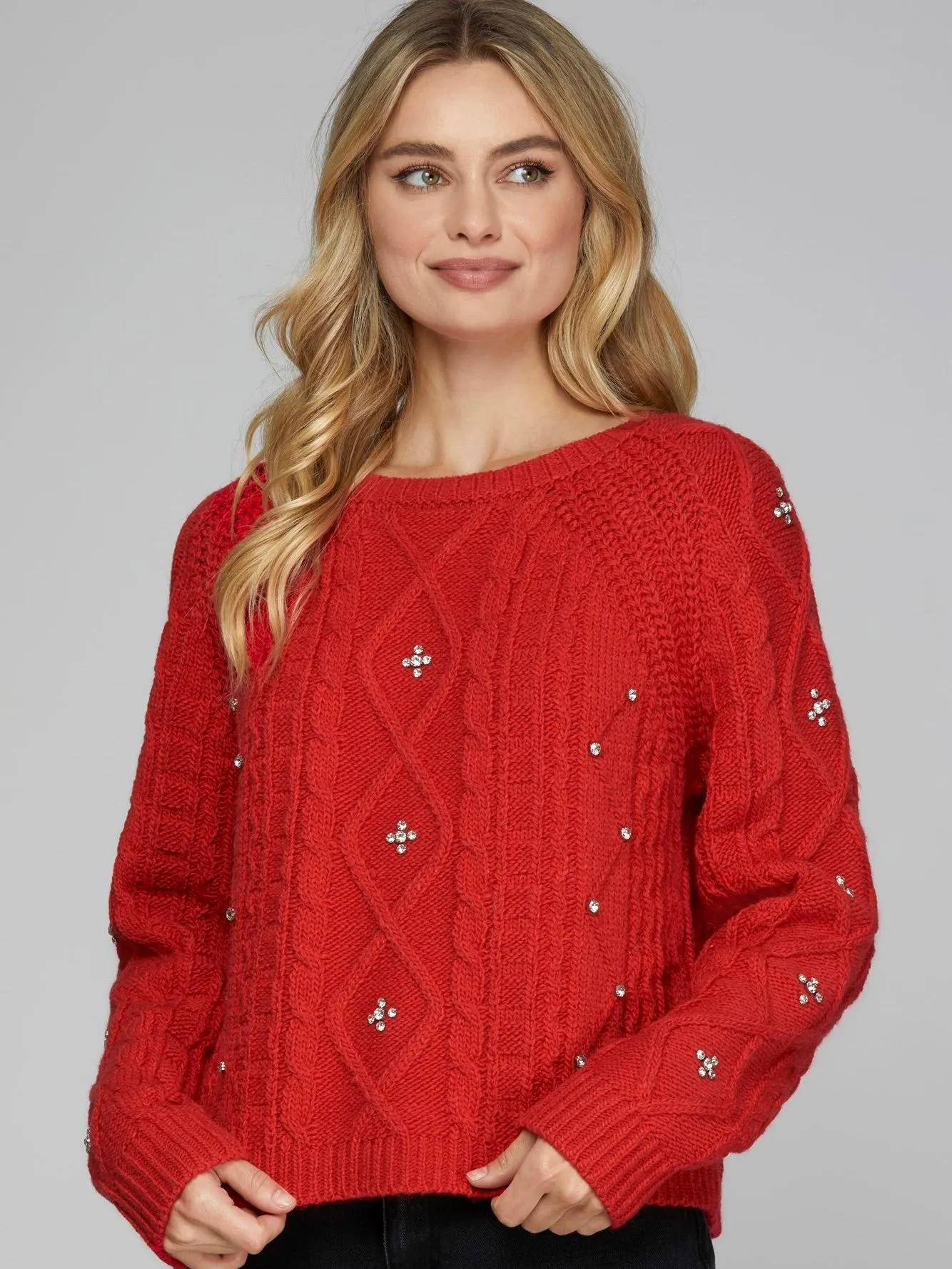 Jamie Rhinestone Sweater