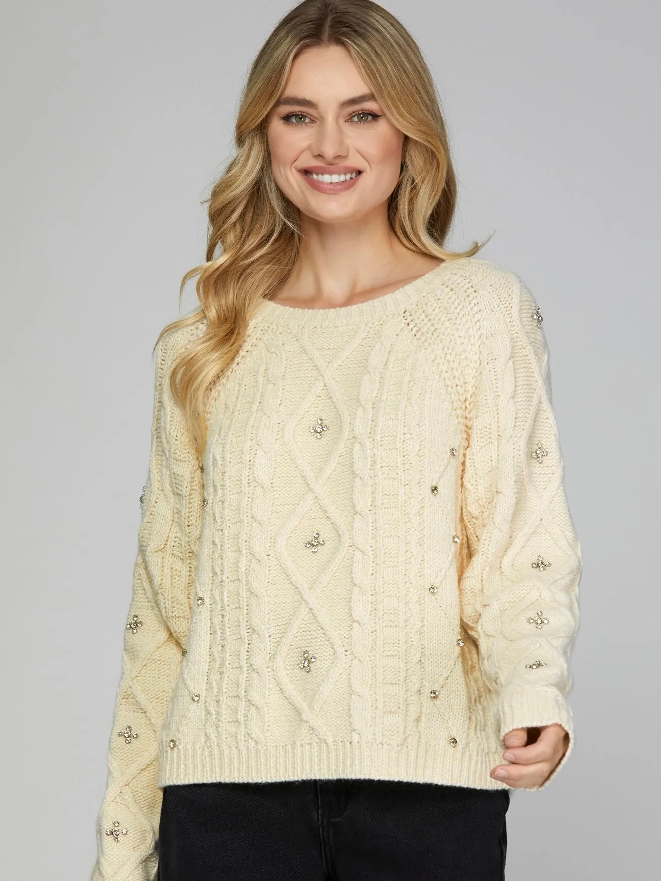 Jamie Rhinestone Sweater